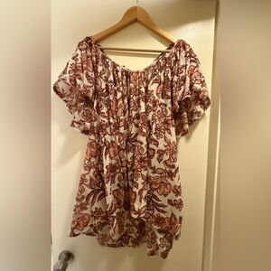 NWT Free People Floral Top